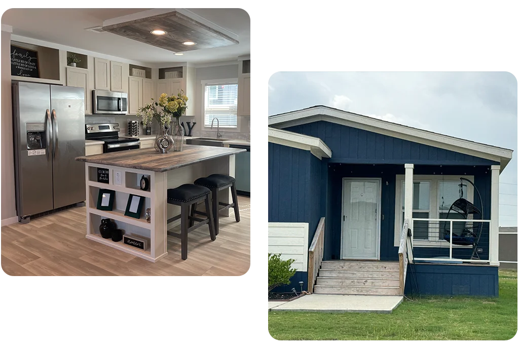 mobile homes and kitchen