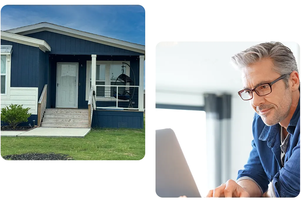 Man on computer